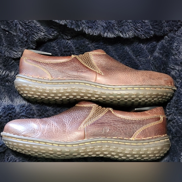 Born Brown Leather Slip On Shoes Loafers W6542 Women's Size 9.5 US  41 EU - Picture 6 of 8